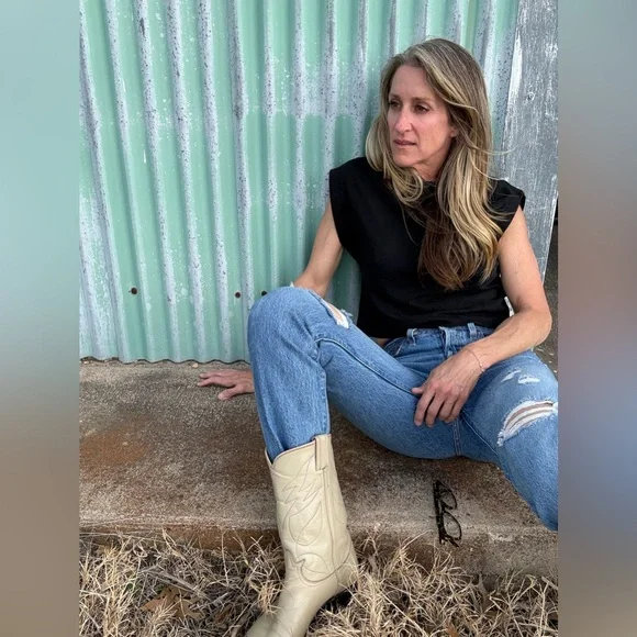 Tony Lama vintage snake skin and leather boots sz 8.5 - Picture 11 of 16